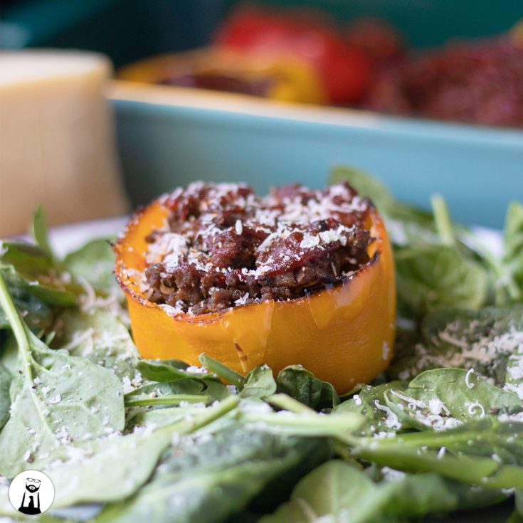 Keto Stuffed Bell Peppers Simple And Delicious Black Tie Kitchen